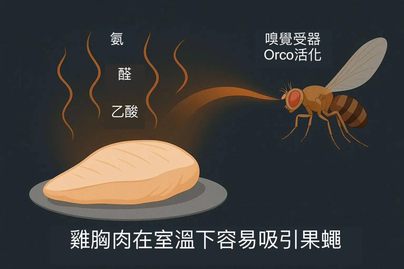 果蠅與健身飲食主題圖