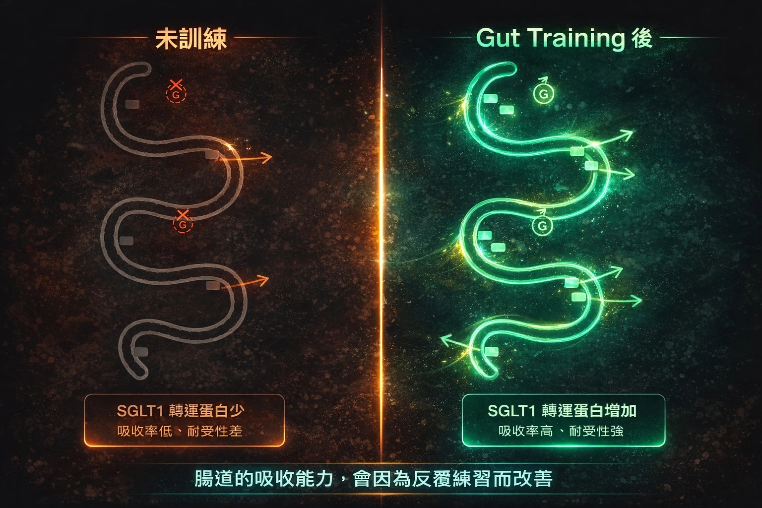 Gut Training 腸道訓練示意圖